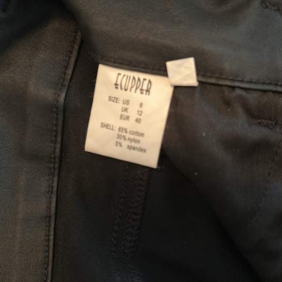 Faux leather stretch pants size 8 - Picture 4 of 4